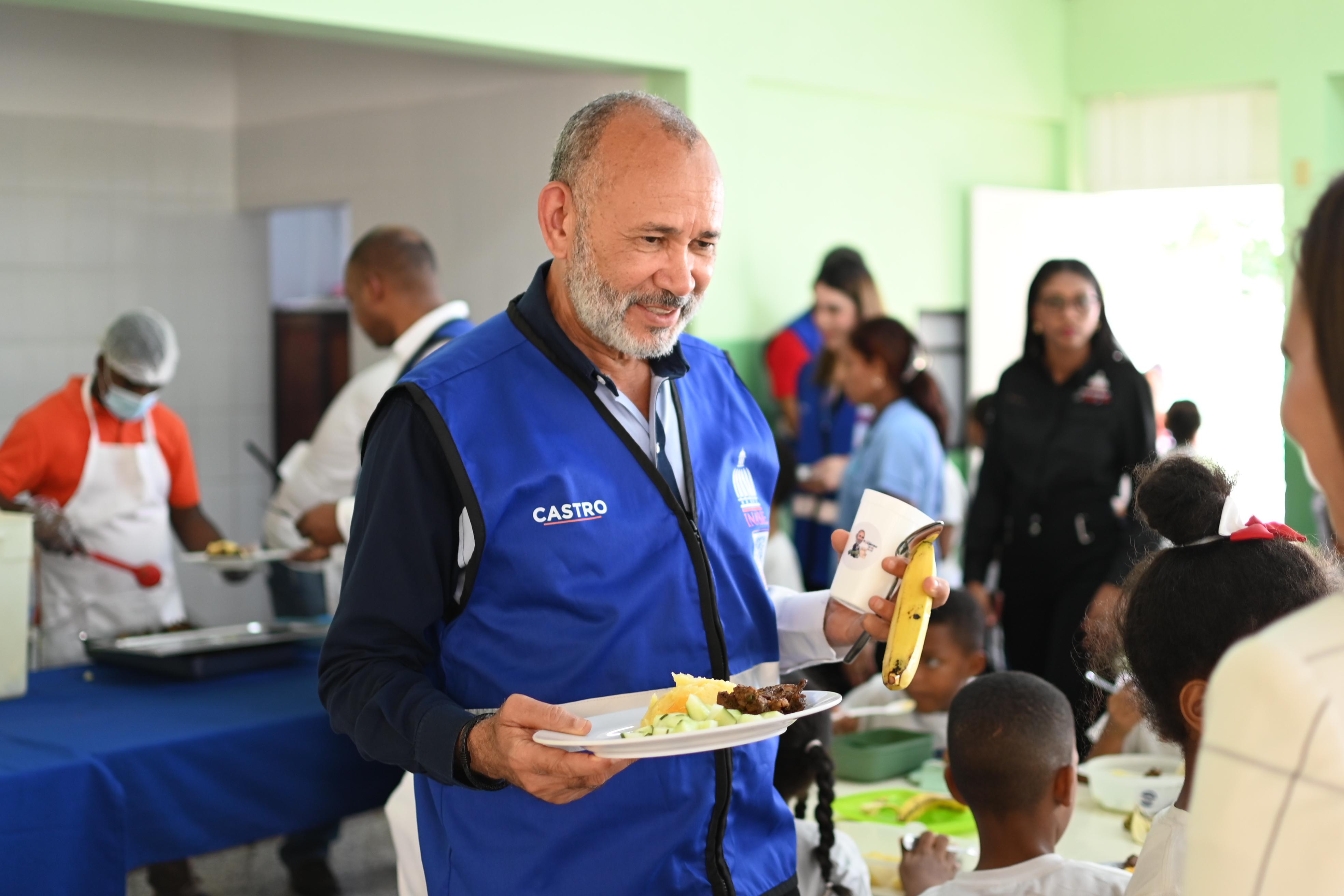  Director de INABIE destaca estabilidad y efectividad de la alimentación escolar rumbo al primer mes de clases